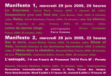 Manifesto. 29 et 30 juin 2005