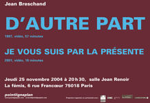 Soirée Jean Breschand Jeudi 25 novembre 2004. La fémis